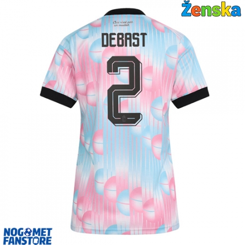 Belgija Zeno Debast #2 Gostujuci Dres za Ženska SP 2026 Kratak Rukav